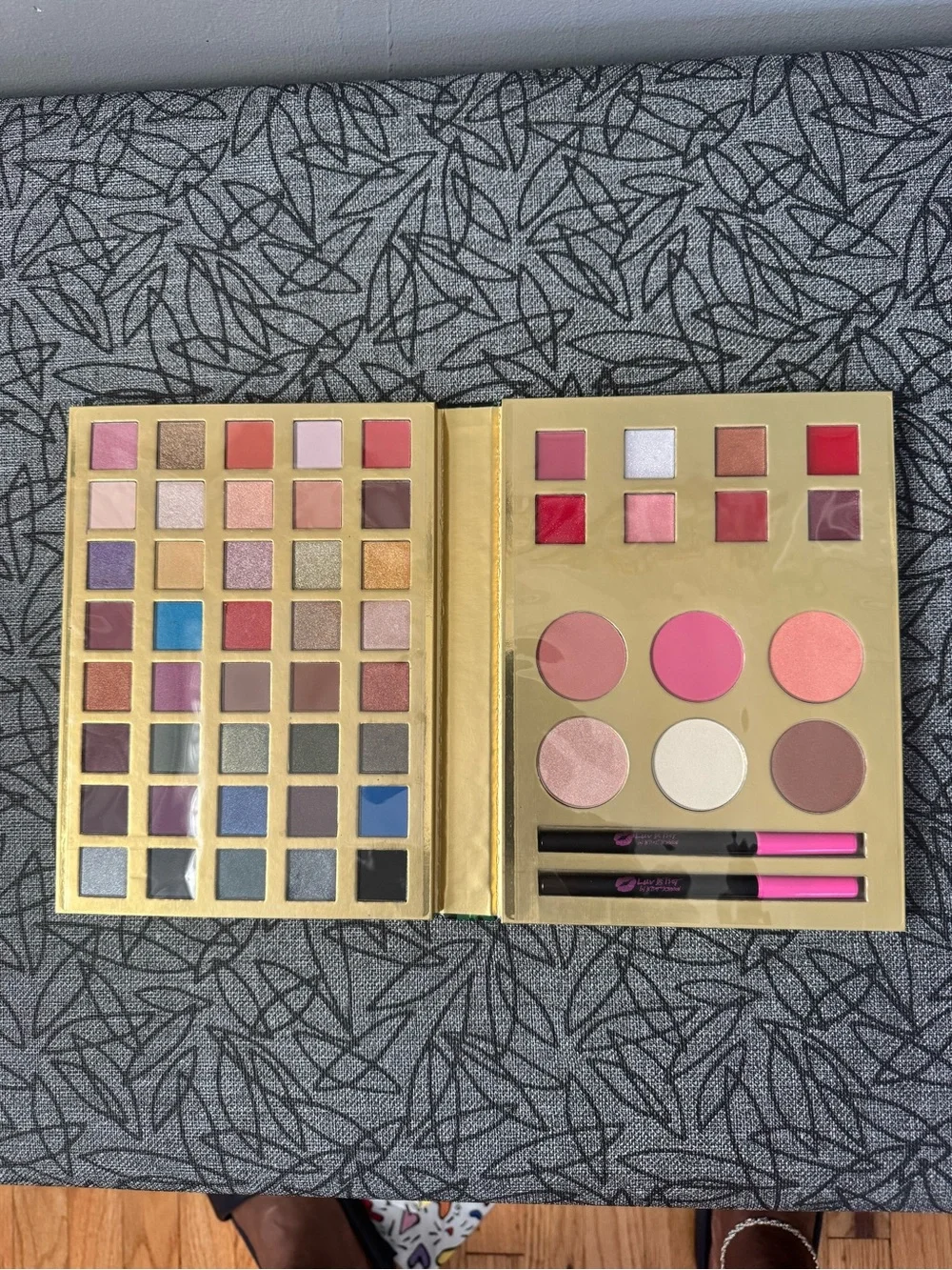 Betsey Johnson Pink, Blue, Gold & Neutral Women’s Eyeshadow and Blush Palette